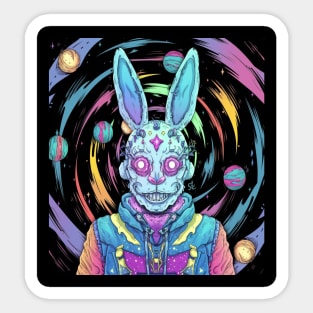 90's style supernatural easter bunny demon Sticker